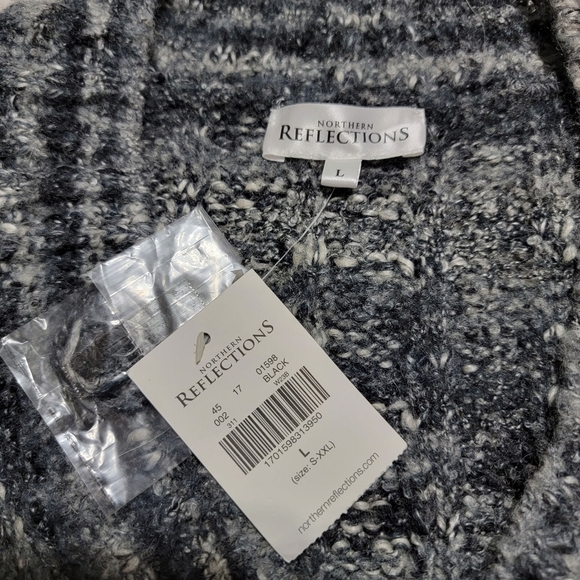 𝅺NWT Northern Reflections Wool Blend Gray Sweater - Picture 5 of 5